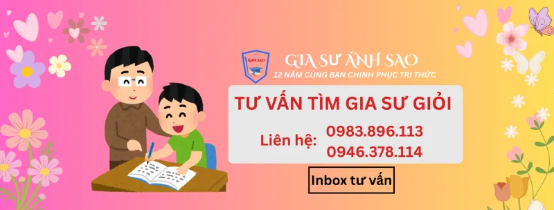 trung tâm gia sư Ánh Sao cung cấp dịch vụ gia sư dạy kèm tại nhà