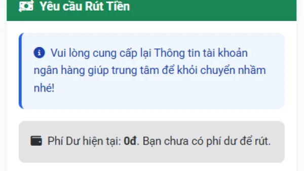 Hướng Dẫn Rút Tiền Từ Phí Dư